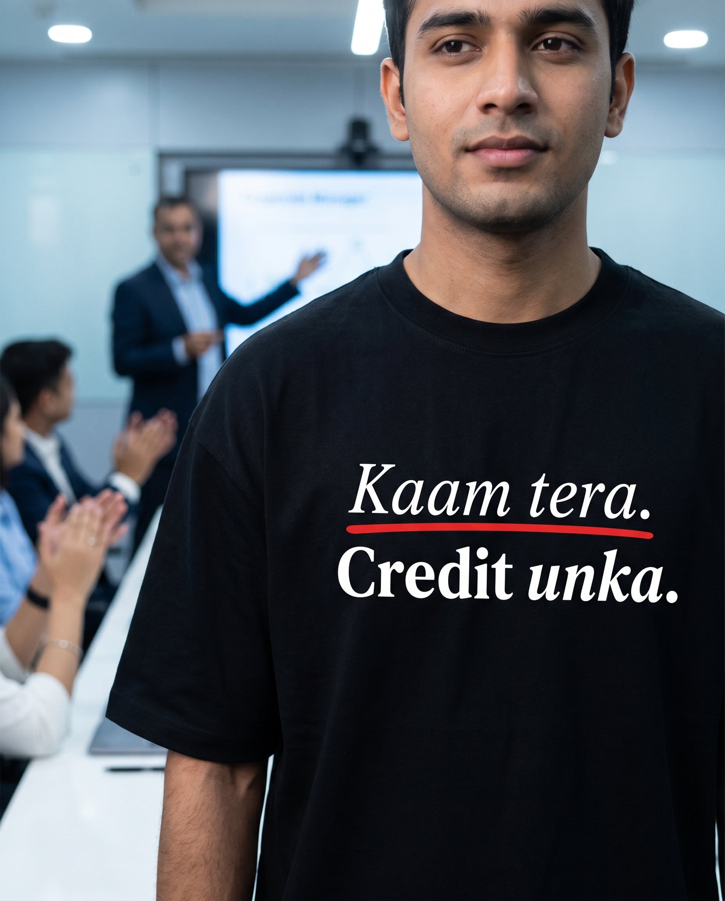 Kaam tera. Credit unka.