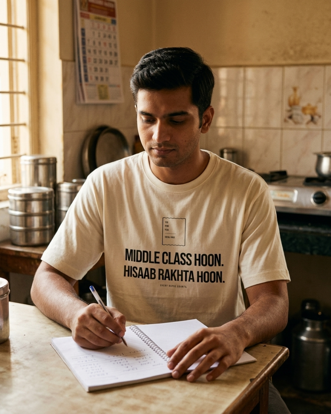 Middle Class Hoon Hisaab Rakhta Hoon T-Shirt
