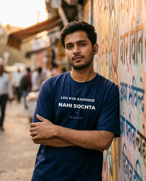 Log Kya Kahenge Nahi Sochta. (Ek Second.) T-Shirt