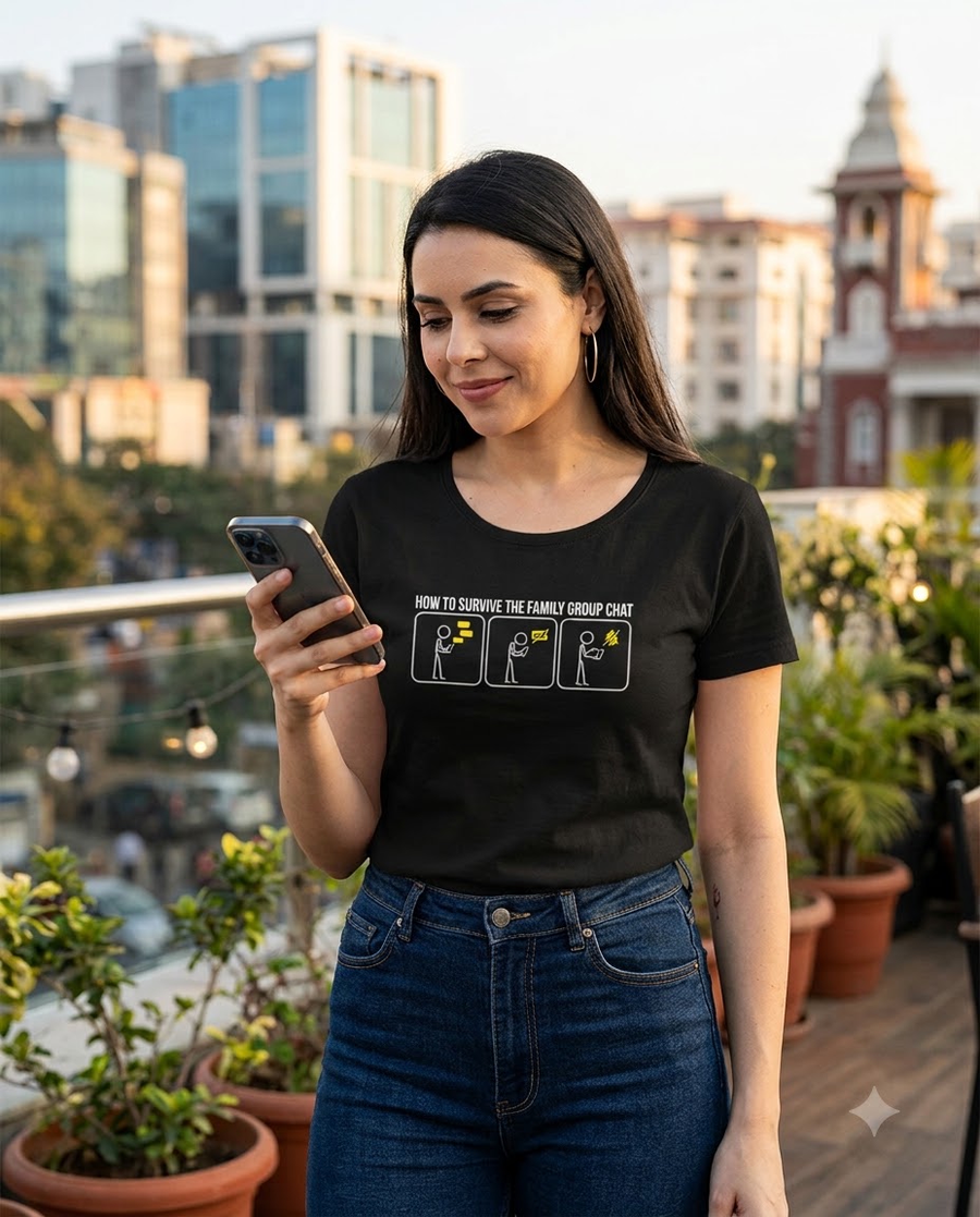 How to Survive the Family Group Chat — Women's Classic Tee