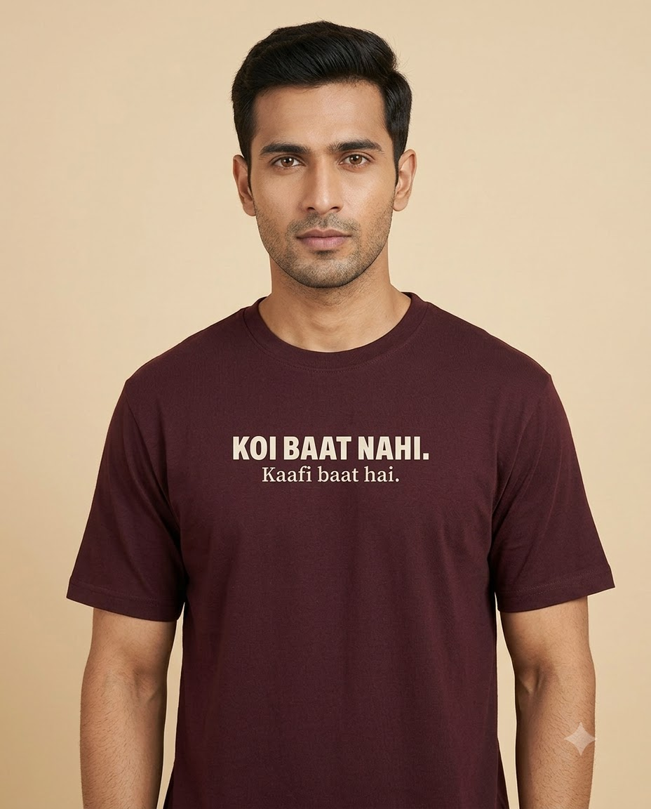 Koi Baat Nahi. Kaafi Baat Hai. | Unisex Regular Fit T-Shirt