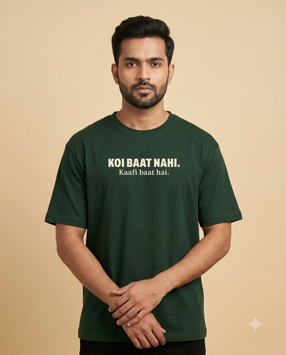 Koi Baat Nahi. Kaafi Baat Hai. | Unisex Regular Fit T-Shirt