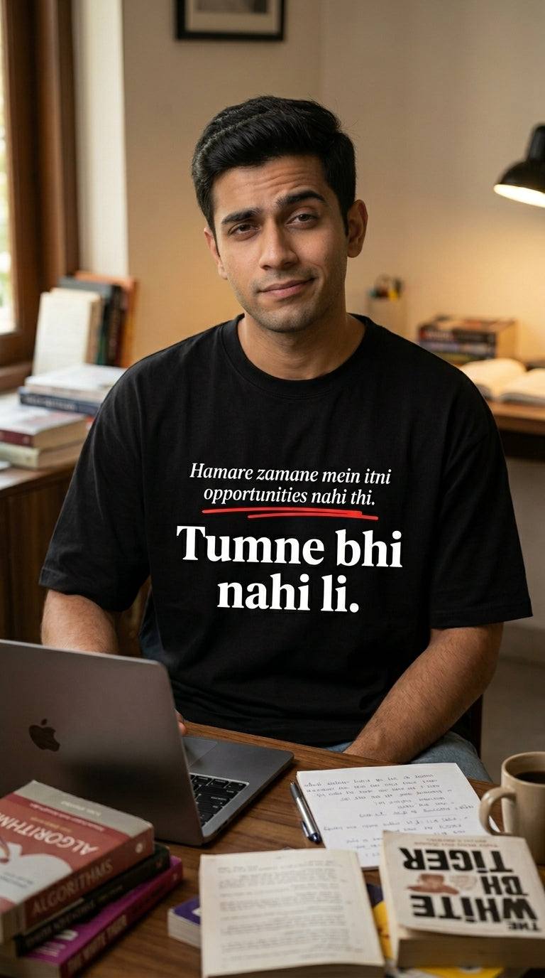Hamare Zamane Mein Itni Opportunities Nahi Thi. Tumne Bhi Nahi Li. — Unisex Oversized Tee